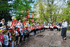 Патриотическая акция ко Дню Победы объединила дошкольников района