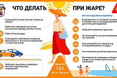 Памятка ГУ МЧС России по г. Москве "Что делать при жаре"