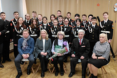 Встреча кадетского класса с дочерью Героя Советского Союза полковника Леонова Демократа Владимировича