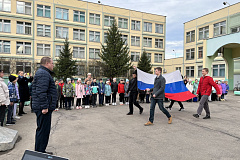 Церемония поднятия Государственного флага Российской Федерации